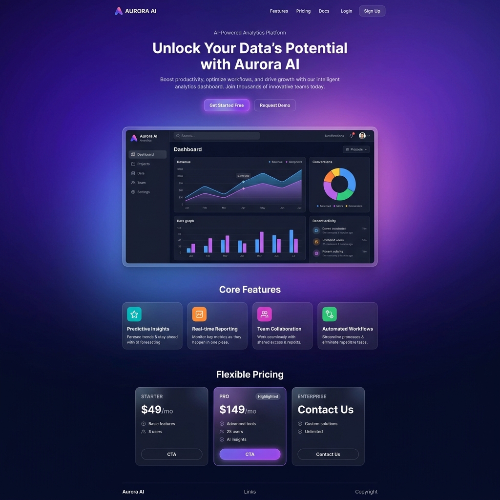 SaaS Product Landing